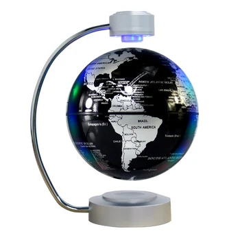 2025 Gadget New Arrival Bend Metal Tube Magnetic Levitating Globe Floating Globe for Luxury Office Desk Decor and Gifts