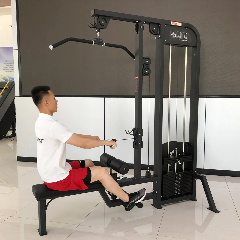 China Gym Equipment Pin Load Selection Machines Lat Pulldown Seated Low Row Machine Price