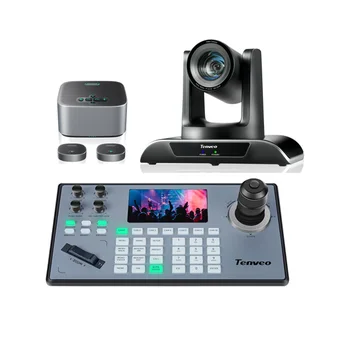 Video Conference Bundles PTZ Camera Microphone and NDI PTZ Camera Controller Full Conference Kit