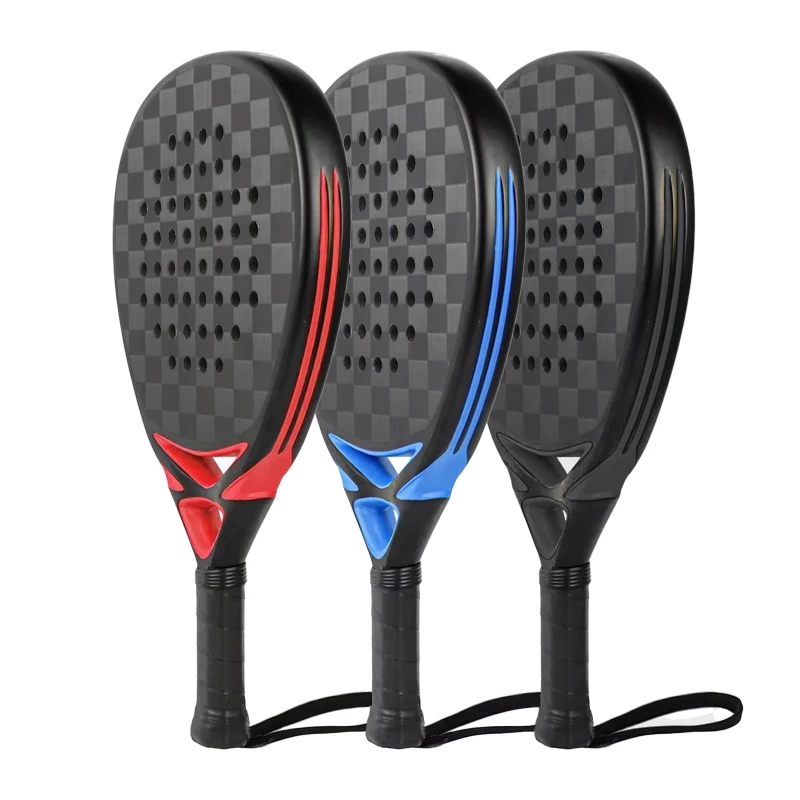 Индивидуальный дизайн 3k/12k/18k Углеродное волокно EVA Core Pala Padel теннисная ракетка