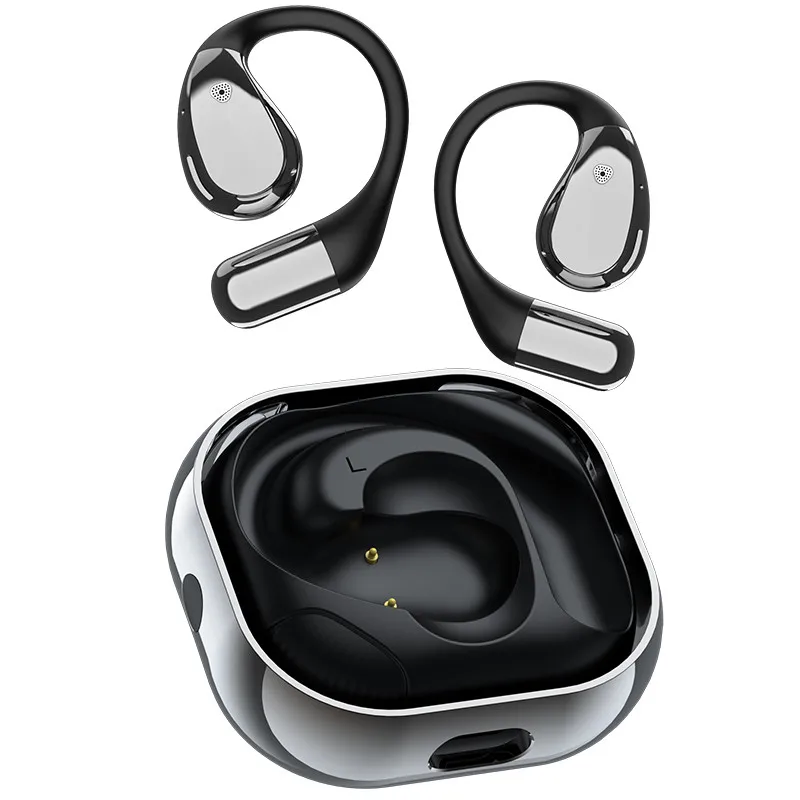 2025 Smart Open Ear Translator Earbuds Charging Box 144 Language Translator Device Indicator AI Voice Translation