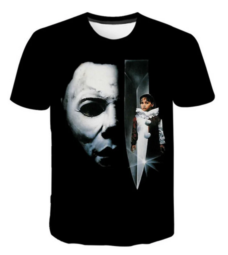 Free Shipping Wholesale 3d T-shirt Horror Movie Halloween Men Women ...