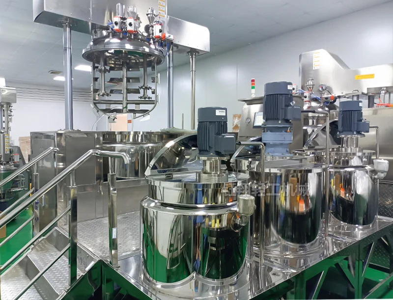 Vacuum Emulsifier Agitator Bottom Snail Slime Mayonnaise Homogenizer Beauty Cream Cosmetics Mixer Making Machine Reliable Motor