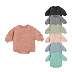 Spring Autumn Baby Clothes Long Sleeve Infant Batik Clothing Snap Button Crew Neck Kids Clothes for Newborn Baby Rompers