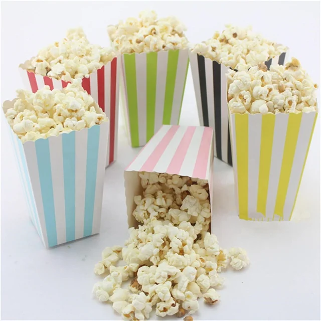 Disposable food-grade chicken carton popcorn packaging bucket children's popcorn packaging paper cups