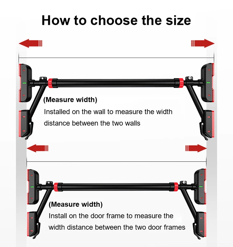 Procircle Safe Locking Home Doorway Chin Up Bar Horizontal Bar Pull Up