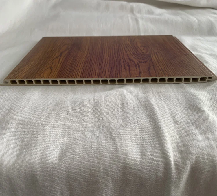 Wpc Ceiling Wall Panel Fast Installation Bamboo Wood Fiber Integrated Interior Pvc Modern Strip Waterproof Wallpaper 300mm