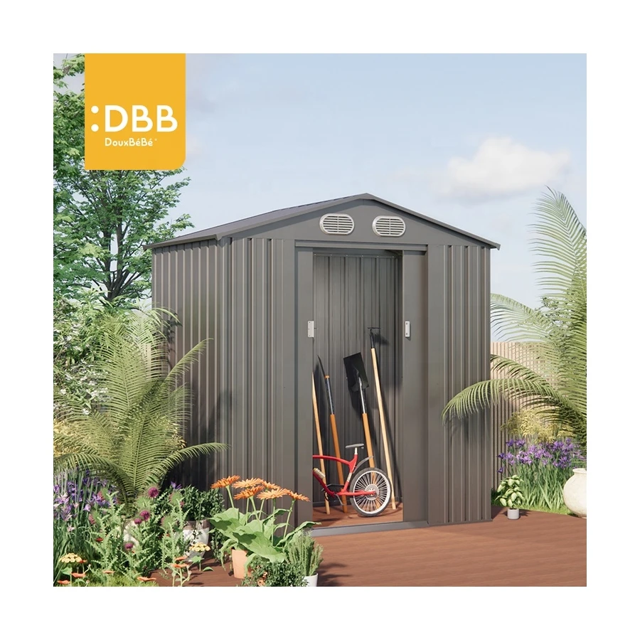 Prefabricated Steel Structure Garage Cheap Price Free Design Metal Shed Construction
