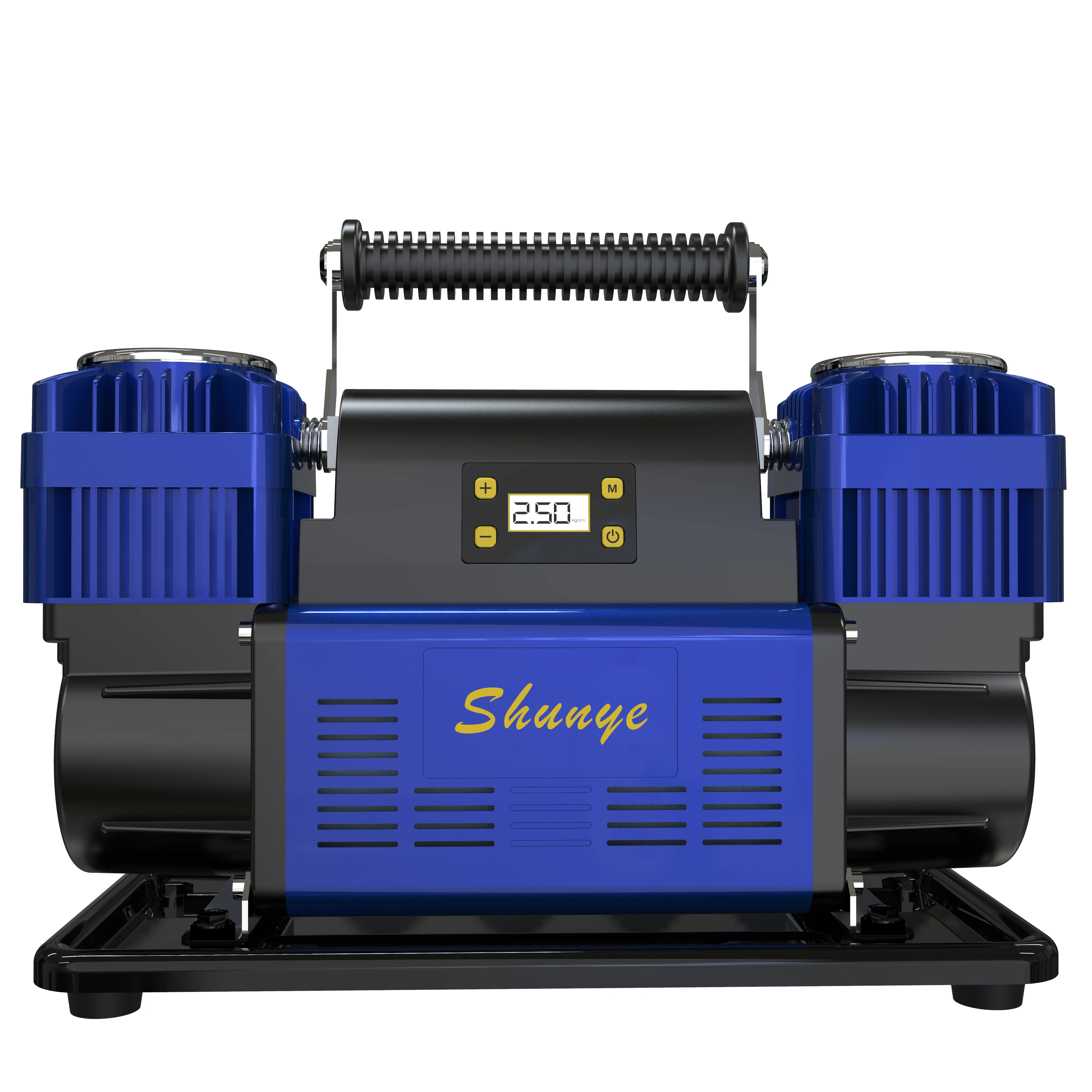 DC12V Сверхмощный воздушный компрессор двойной 60 мм цилиндры высокого качества насос для автомобильных шин цифровой