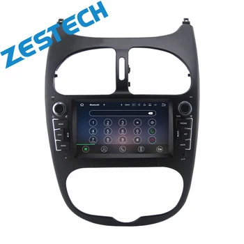 Zestech android 10 android car radio for Peugeot 206 car dvd player with audio dvd gps navigation support 4G wifi
