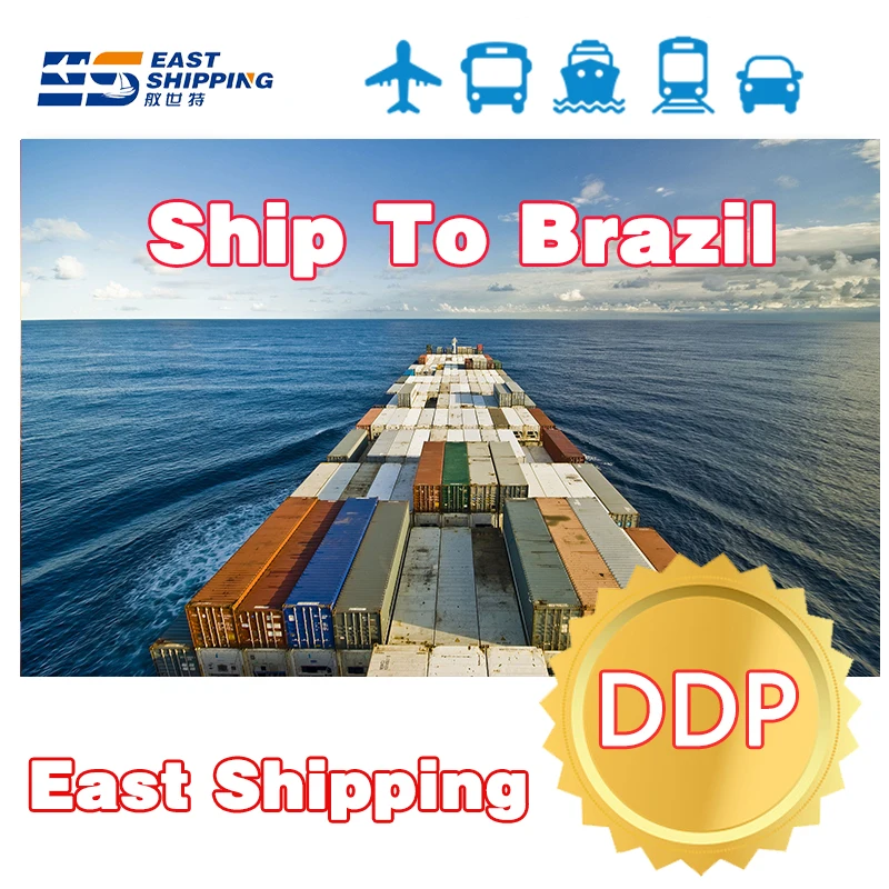 Shipping Agent To Brazil Air Sea Shipping International Express Container Shipping Agente De Carga Cargo Agency 40Hq Ddp Fba