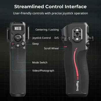 For SMALLRIG Gimbal Stabilizer Handle for DJI RS 2/RS 3 Pro/RS 4/RS 4 Pro 1/4\"-20 Locating Holes Cold Shoe Mount Load 4329 detail image