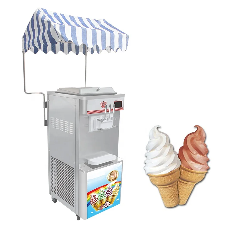 Soft Serve Ice Cream Machine Fully Automatic Mini Ice Cream