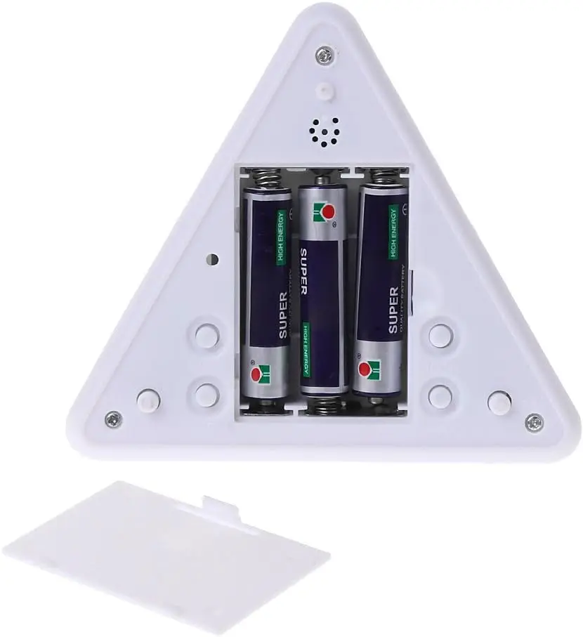 Perpetual Calendar Thermometer Home Decoration Triangle Pyramid Colorful Backlight Digital Table Desk Alarm Clock