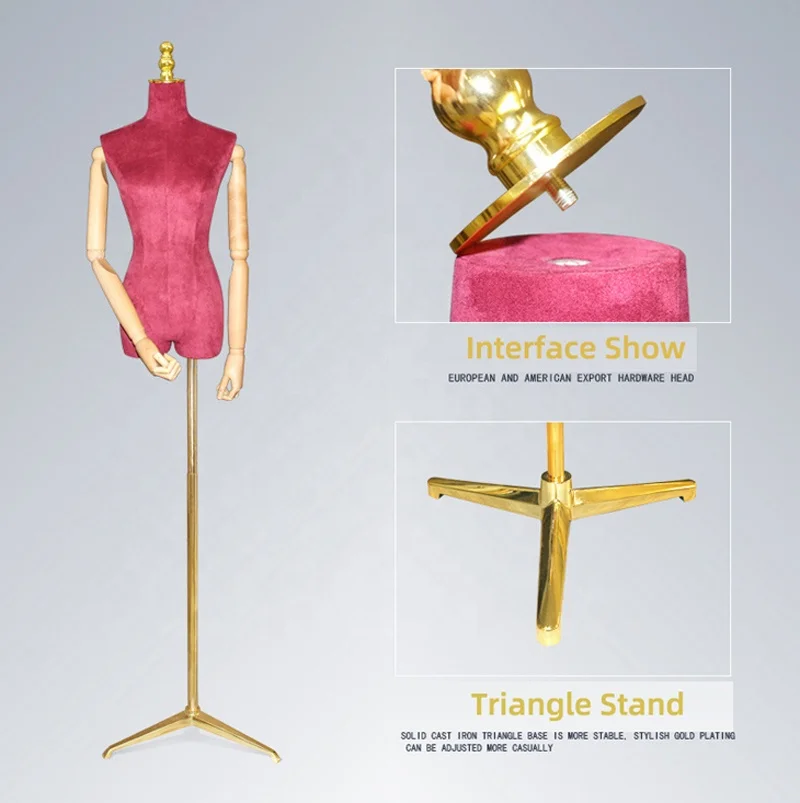 Модный Манекен на половину тела с базовым манекном женский манекен тканевым покрытием торс