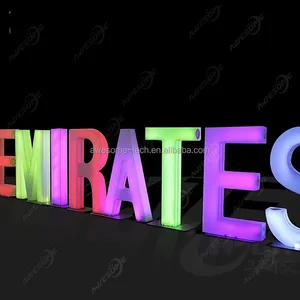Customized Christmas Lighting Giant LED Letter RGB Colorful Outdoor Free Standing Alphabet Letters