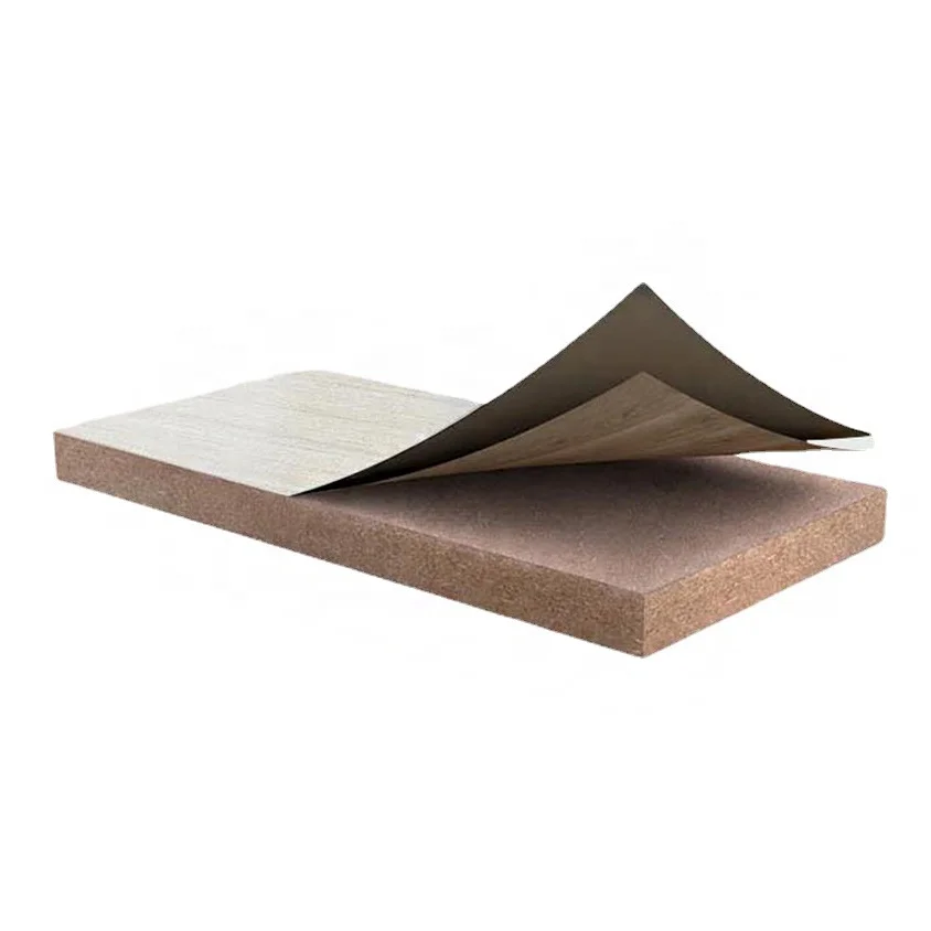 Chinese Industry Original Melamine Laminated Sheet Wear Resistant 1220*2440*9mm MDF Board For Furniture Making details