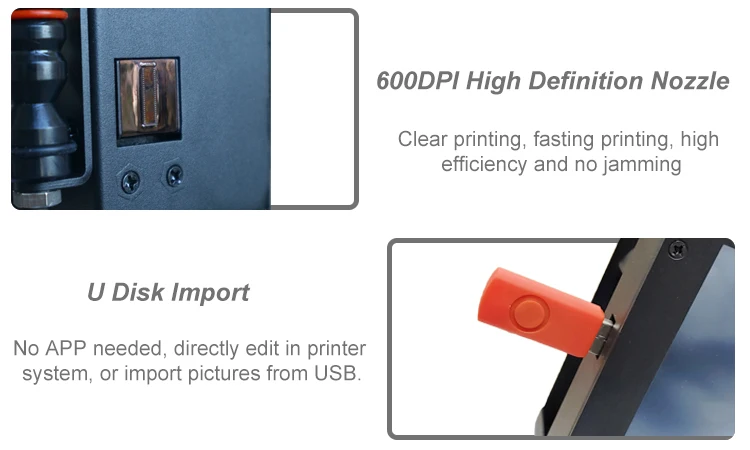 Hot Selling Black Quick Drying Ink Lightweight Hand Held Direct Printing Packaging Machine Printer Portable