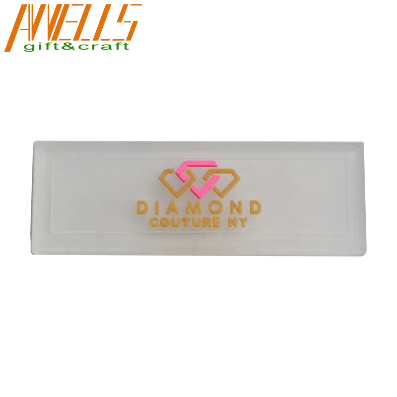 Kohandatud läbipaistvad PVC-märgid, veekindla ja paindliku kujundusega spordiriietele ja välisehituse tarvikutele