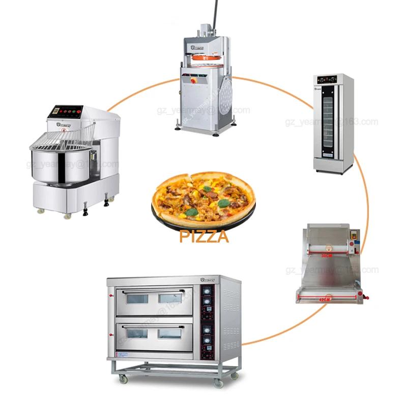 1 Deck 1 Tray Counter Temperature Control Oven Stone Gas Pizza Oven