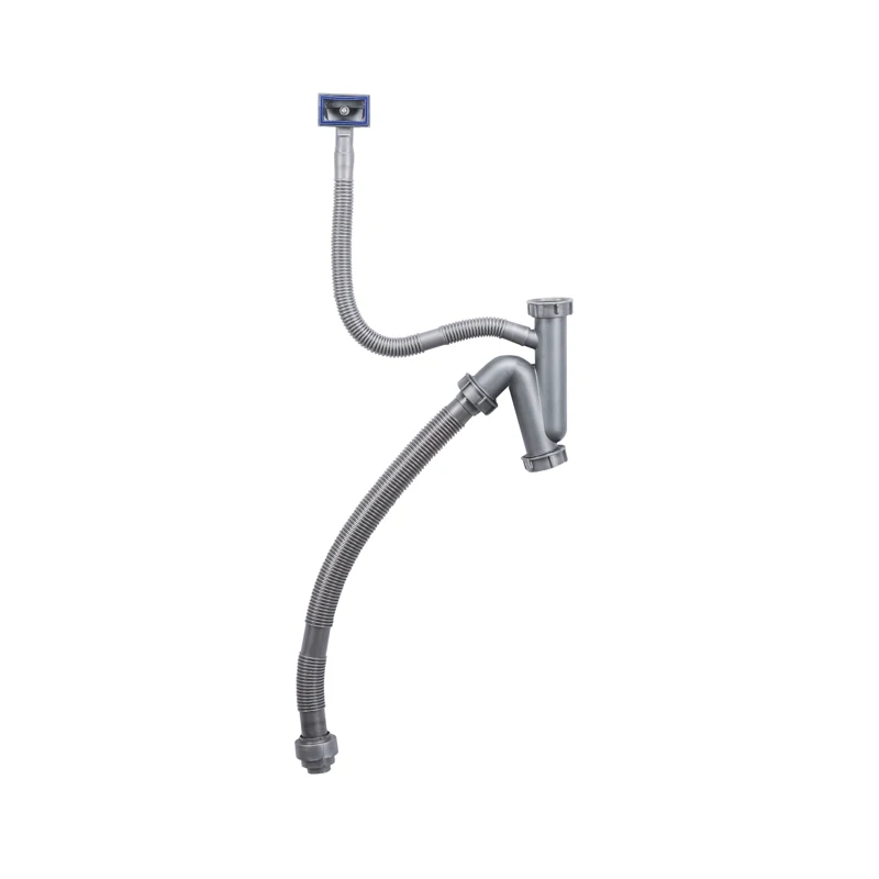 OEM /ODM  Flexible  Single Bowl Sink Drain Pipe Kitchen Sink Waste Pipe Anti-Odor and Anti-Insect