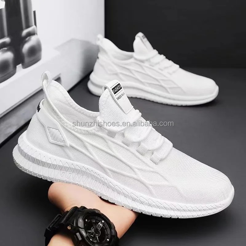 Low Price Henan Custom Mesh Breathable Light Weight Low MOQ in Stock Campus Man Sport Running Shoes Men's Sneakers Men's Shoes