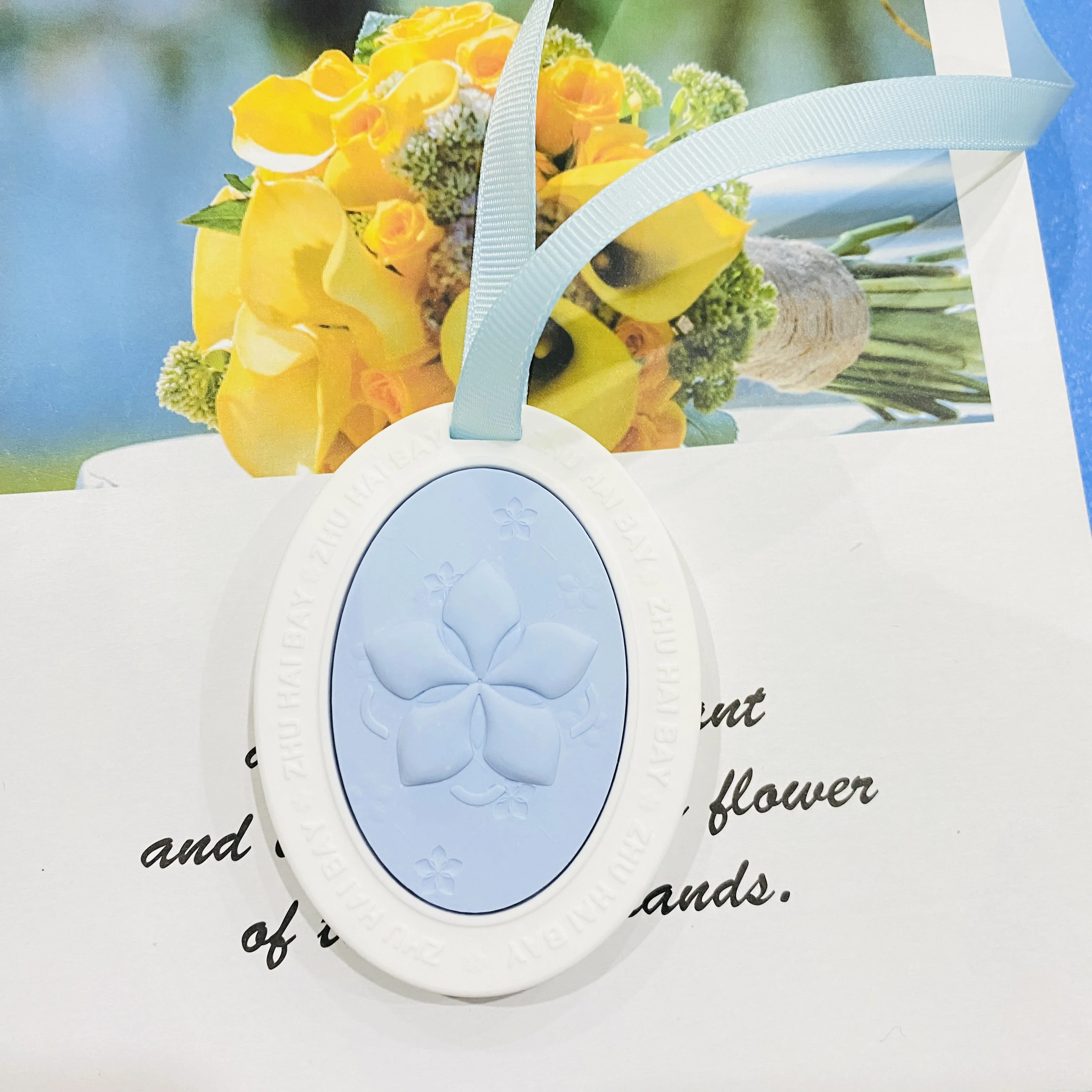 High Quality Custom Good Smell Gypsum Fragrance Solid Fragrance Flower Plaster Aroma Diffuser Stone