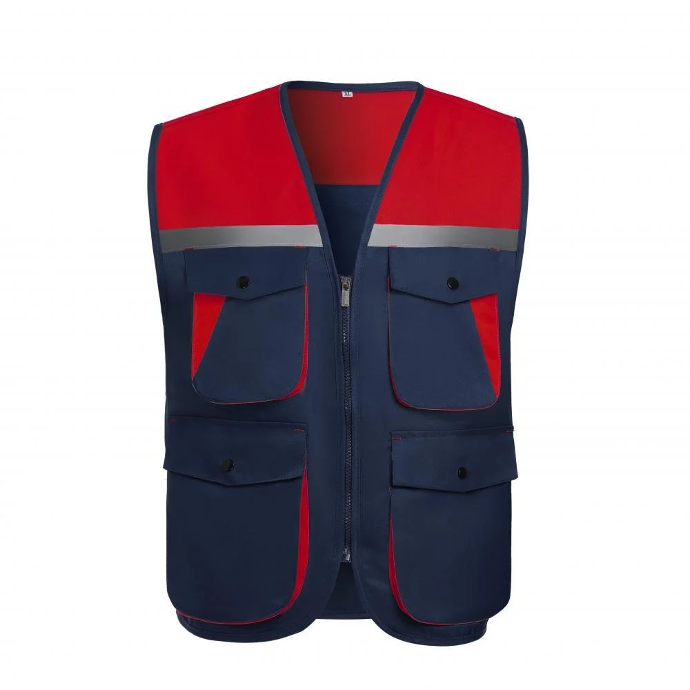 Workwear Sleeveless Vests Logo for Volunteers Construction Workers Advertising Supermarkets-Polyester Vinegar Fiber preview 4