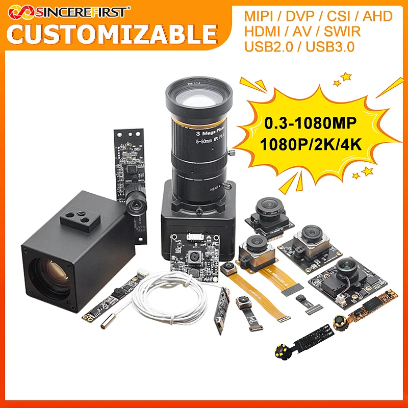 Factory Price 8MP IMX334 Sensor MIPI AF Camera Module 30fps Nigh Vision Full Hd SDK Camera Module
