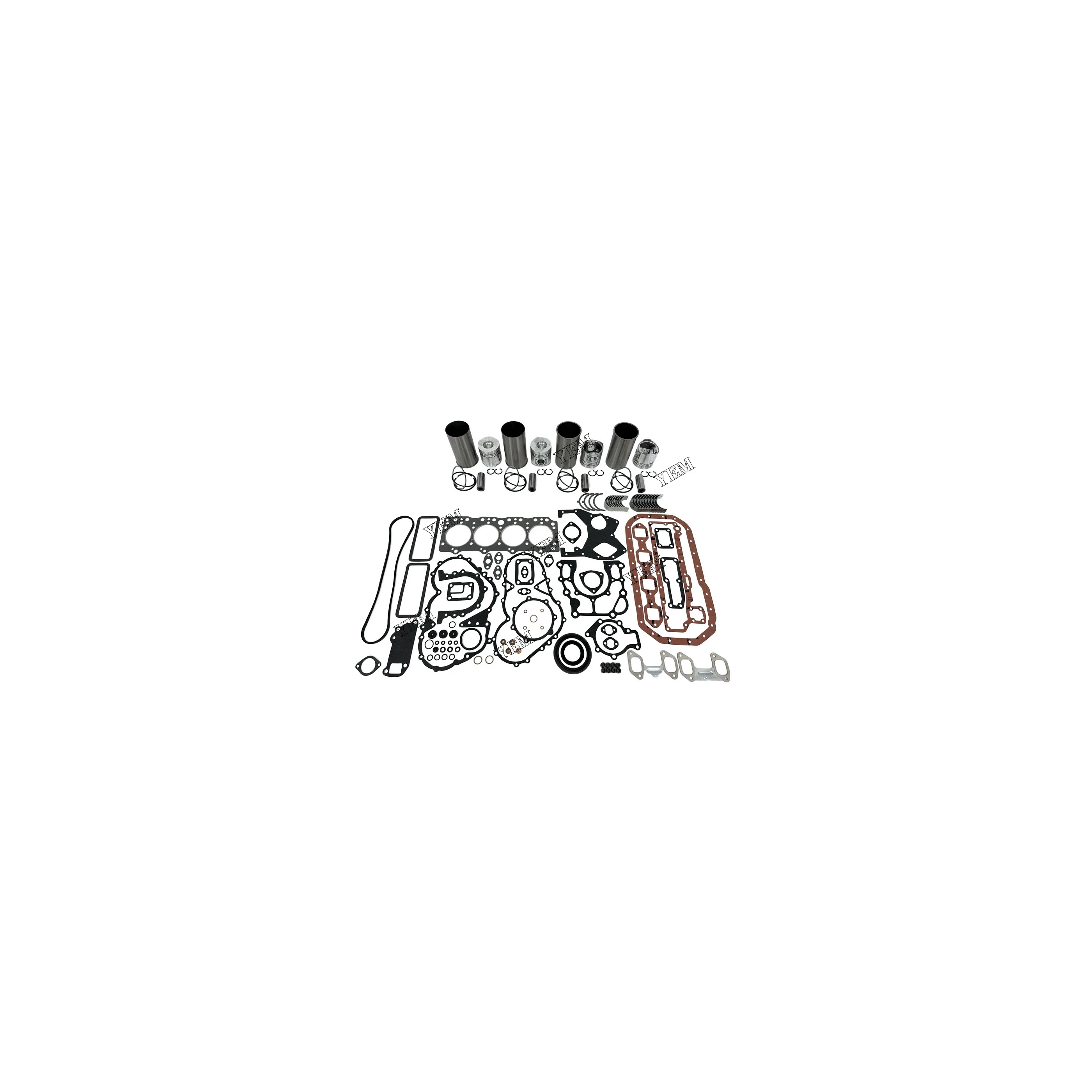 Cylinder Liner and Gasket Kit With Bearing Set for DB33 Fit Doosan Spare Parts Replaces Wholesale Engine Parts
