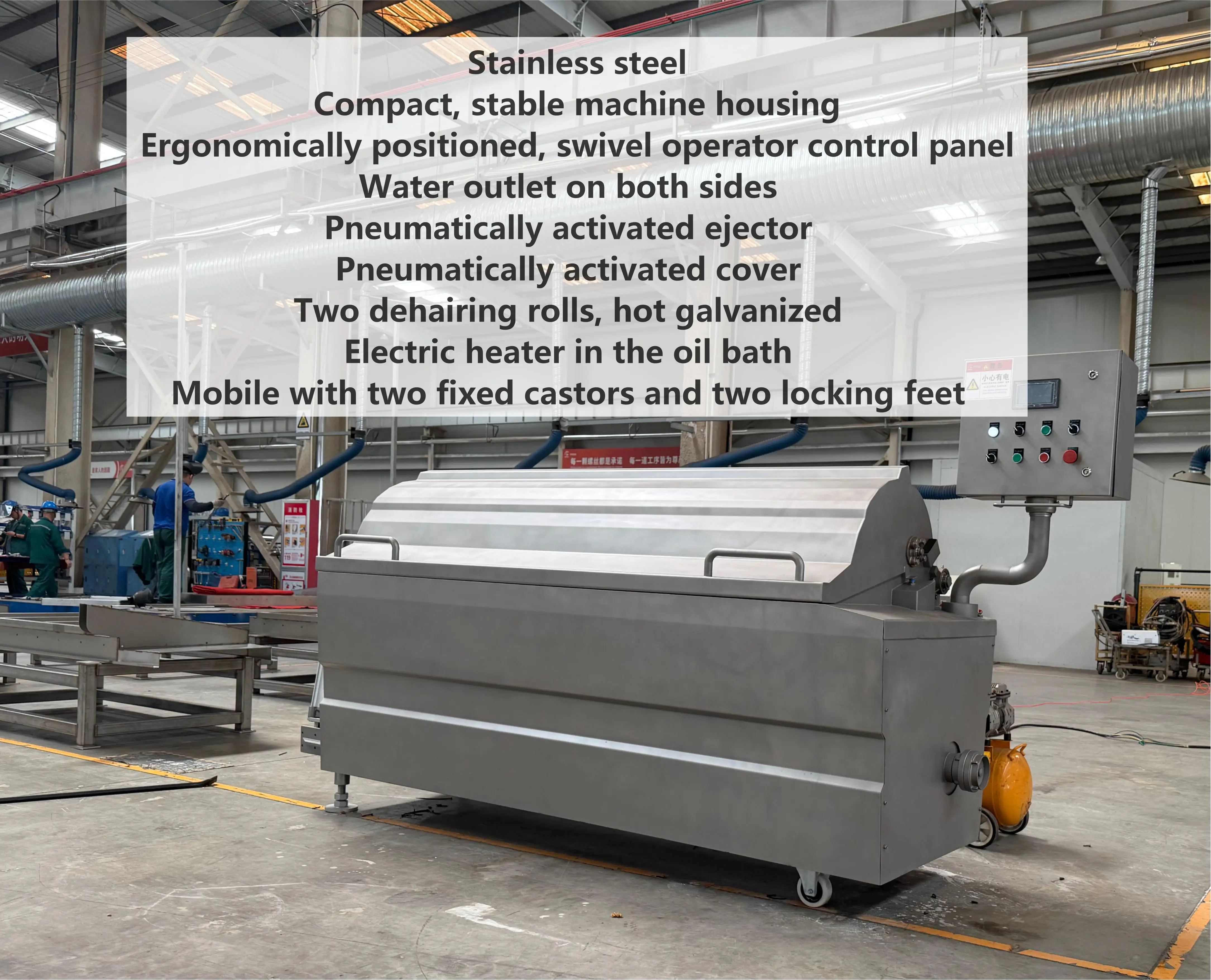 Automatic Pig Slaughterhouse Equipment Combined Scalding and Heair Remove Machine for Industrial Swine Hog Abattoir Line