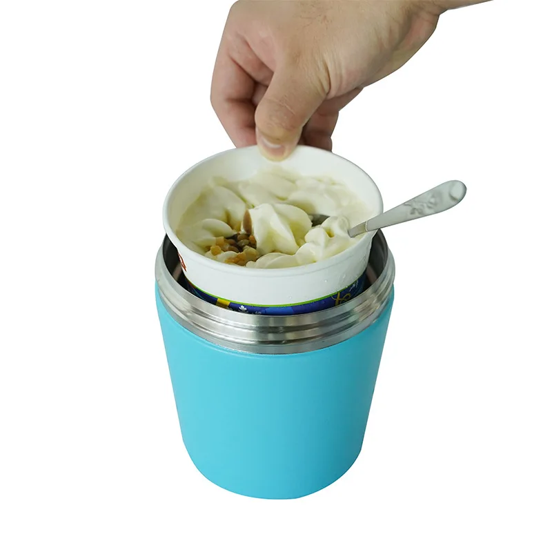 DD3067  Reusable Ice Cream Containers Cold Storage Vacuum Insulated Double Wall Stainless Steel Thermos Container for Ice Cream
