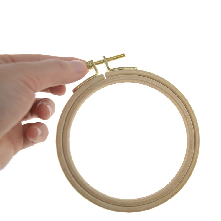 Embroidery Frame Needlework Tools Wooden Round Circle Hoop Ring for Embroidery Cross Stitch Stand