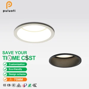 Modern High-quality Aluminum LED Recessed Downlights with Full-spectrum Eye-friendly Lighting High CRI 97, Ideal for Home Decor