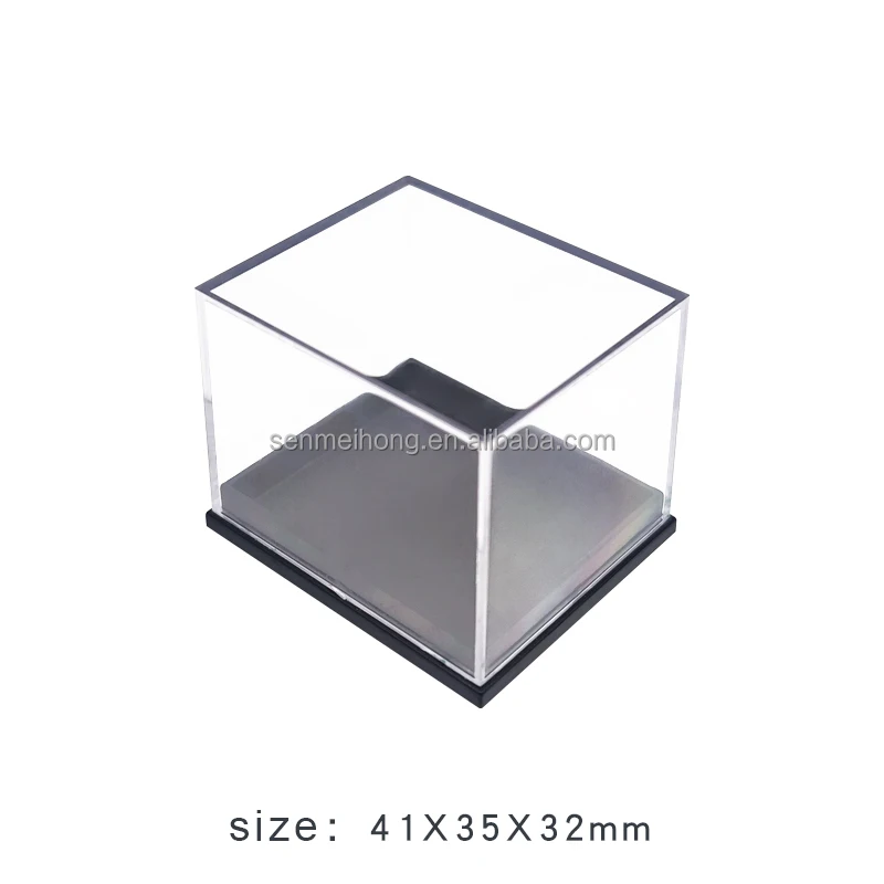 Custom Rpg Dnd Transparent Plastic Dice Box Protect Dice Display Square ...