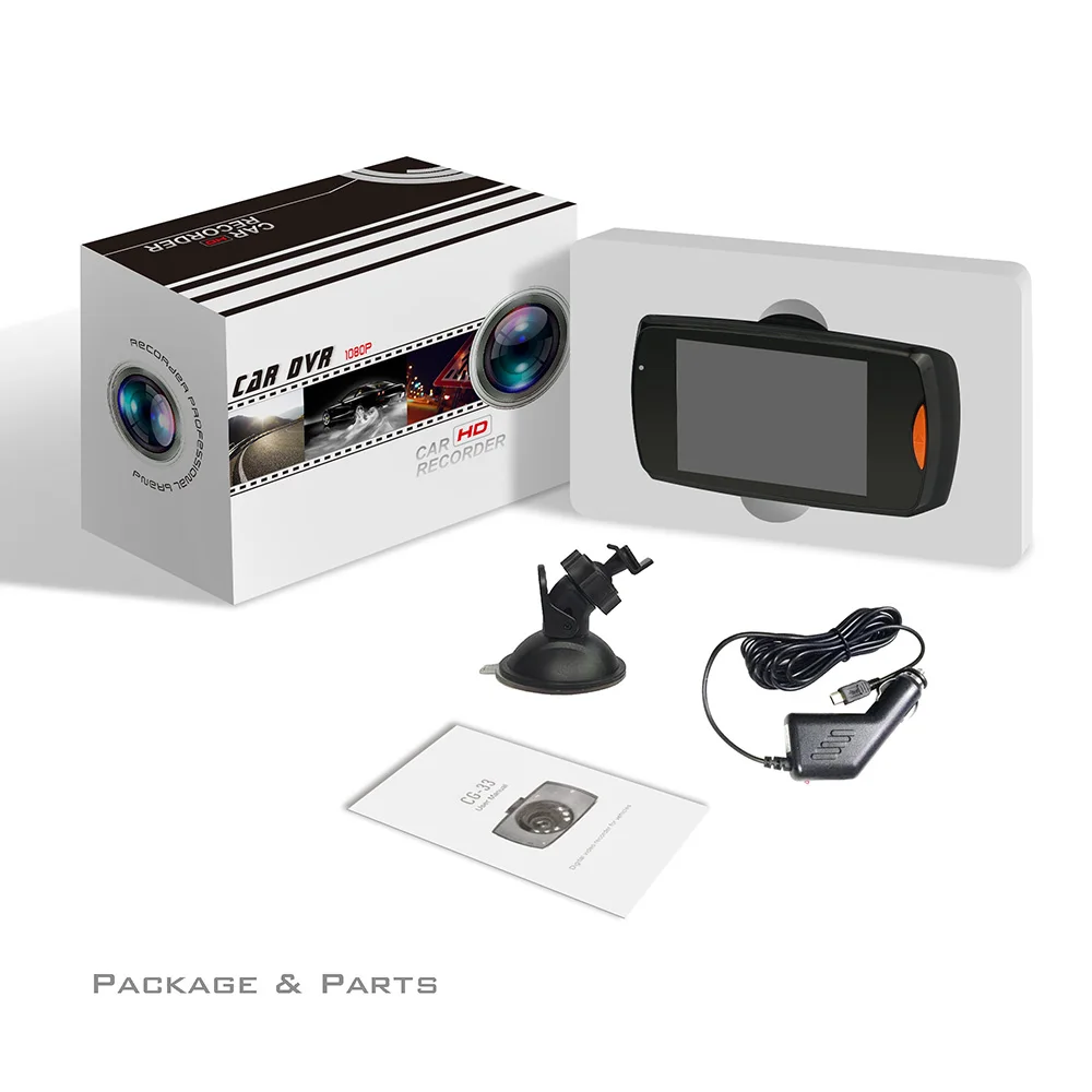 DVR Dash Camera 120 Degree Wide Angle with Night Vision Car Dashboard Camcorder for Vehicle