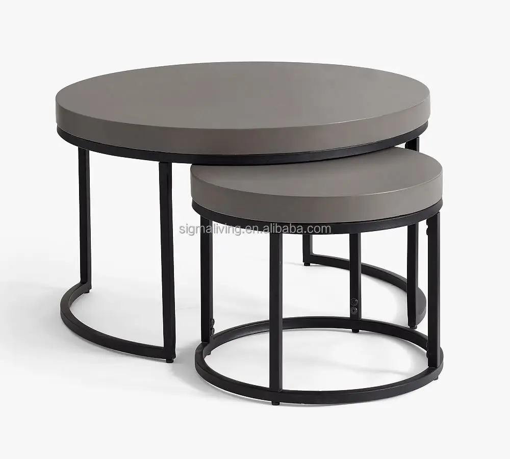 Round Nesting Coffee Tables patio furniture outdoor side table coffee console table