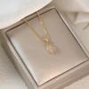 Collana con Pendente Placcato Oro 3