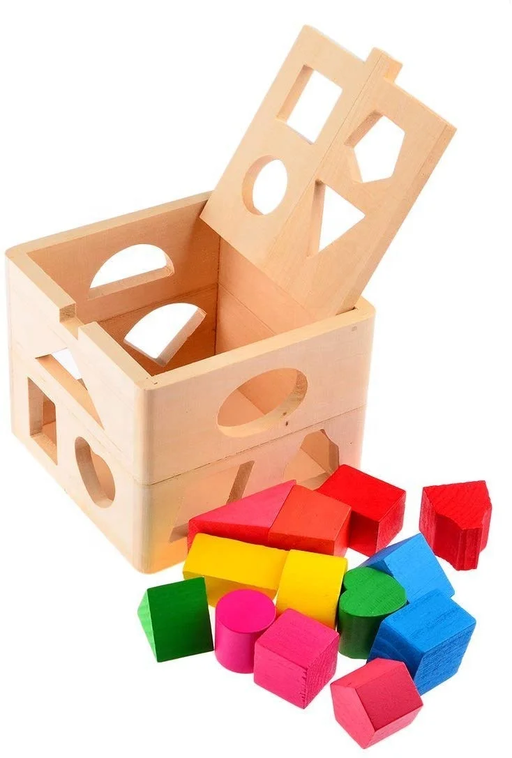 Детская игрушка-сортировщик, обучающий блок времени, головоломка, 3D укладки, сортировочные деревянные игрушки