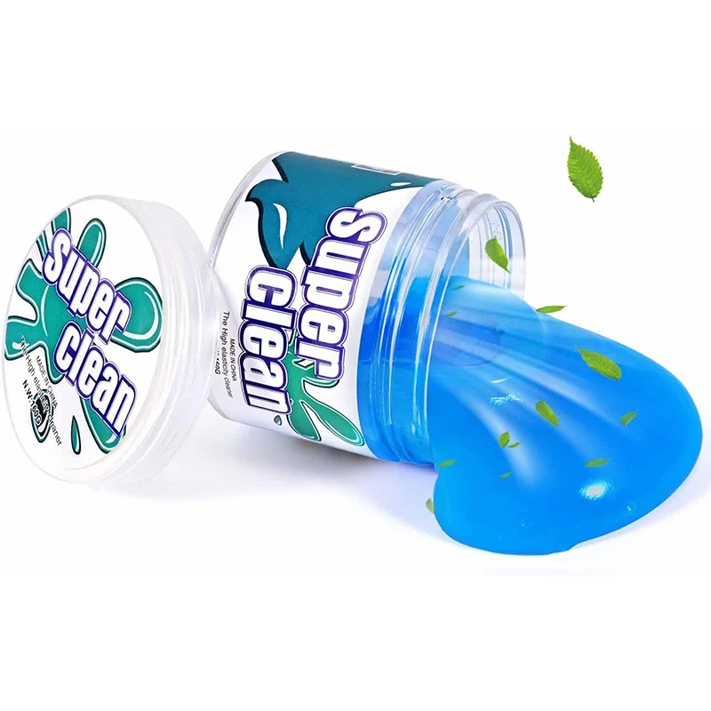 Practical Durable High Quality Magic Soft Sticky Clean Glue Gum Silica Gel Car Keyboard Dust Dirt Cleaner Cute Green Slime