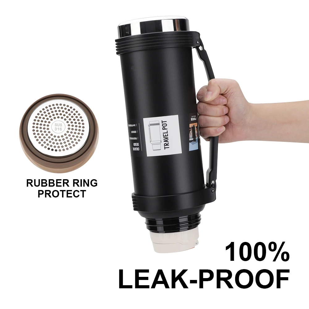 Custom Design Large Capacity Double Wall Stainless Steel Insulated Water Bottle Sport Wide Mouth Thermos Vacuum Insulated Flask