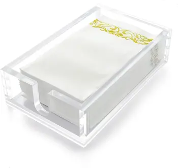 Transparent Acrylic Tissue Box Custom Napkin Holder Coverless Tissue Storage Box