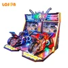 Simulated motorcycle racing game