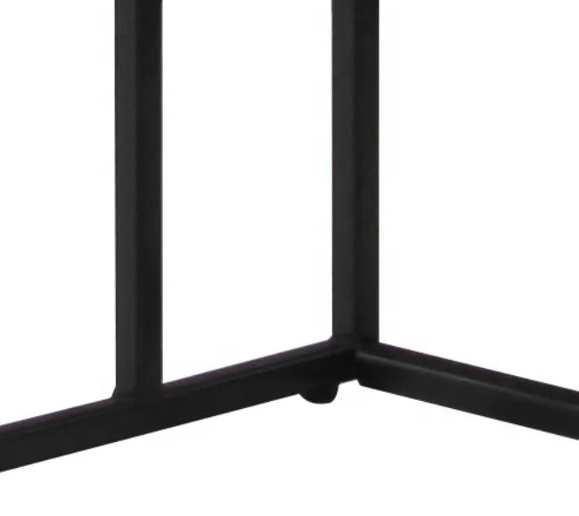 Портативный столик деревянный металлический каркас для журнального столика