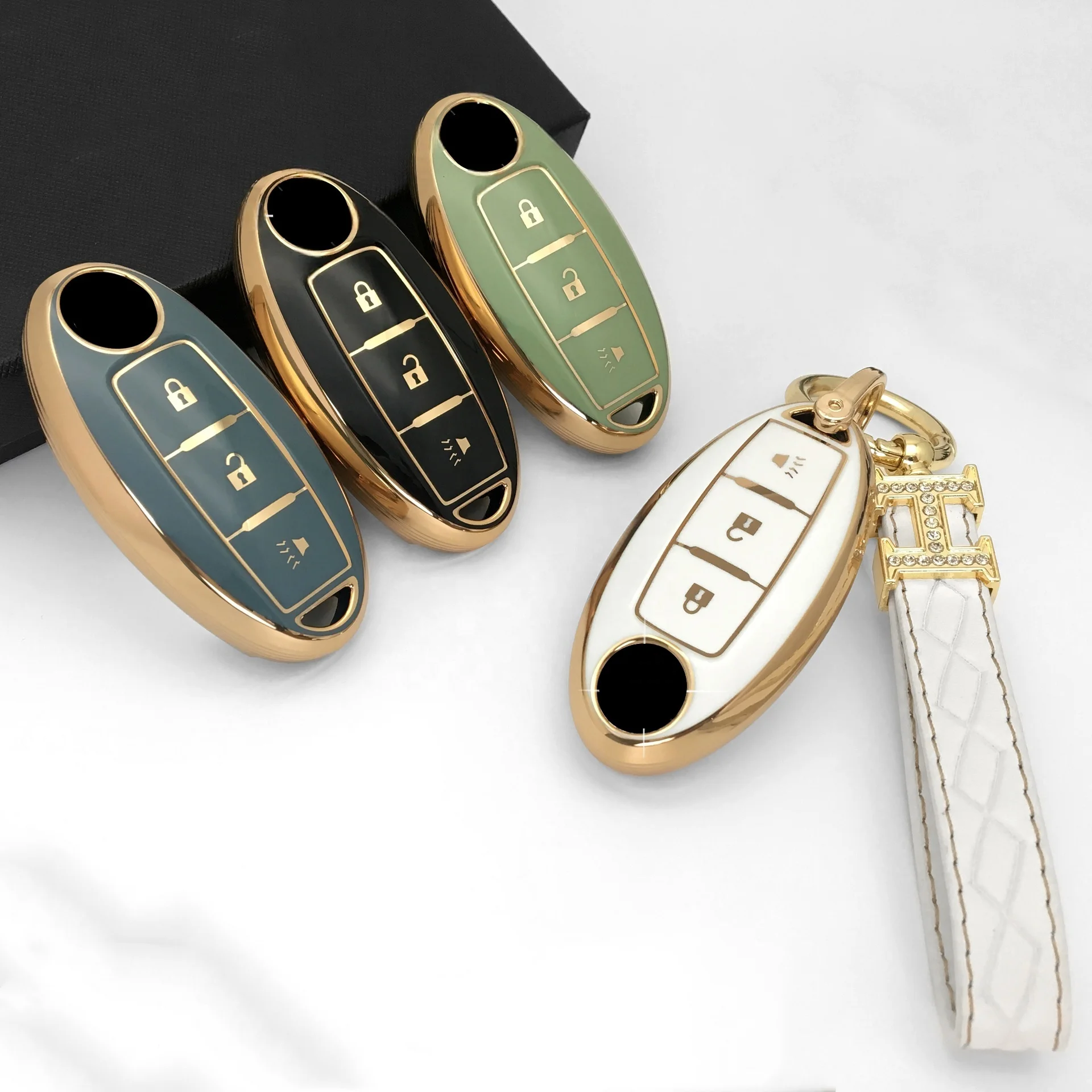 Wholesale Protective Smart Key Case Soft TPU Key Cover for Nissan Tiida/Qashqai/X-Trail
