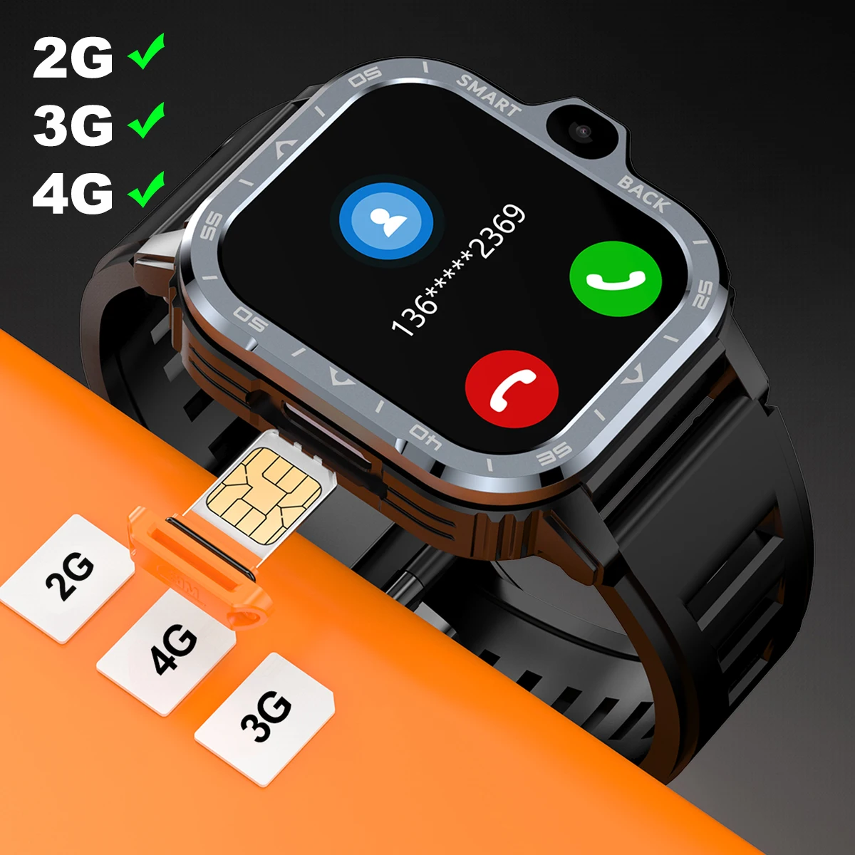 Trending Products 2024 New Arrivals 4G Network CD99 CD10 Dw99 IP68  Waterproof Smartwatch Android 4G Smart Watch Smart Watch