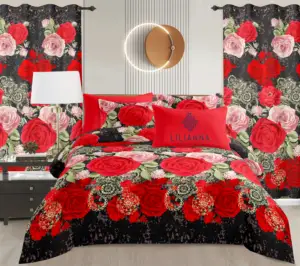 Wholesale 8PCS Bedding Sets Sheet Set High Quality King Queen Size Bedding Set Bedroom 6Pcs Sheets With Curtains for Home Use