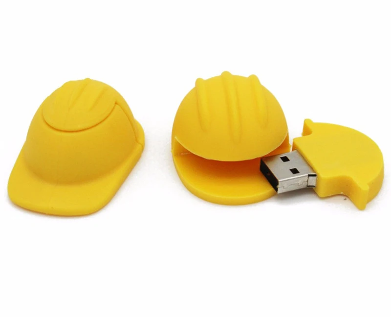 Gitra Original Capacity Helmet USB Flash Drive 16GB 32GB 128GB USB 2.0 Construction Pen Drive 64GB USB Flash Stick