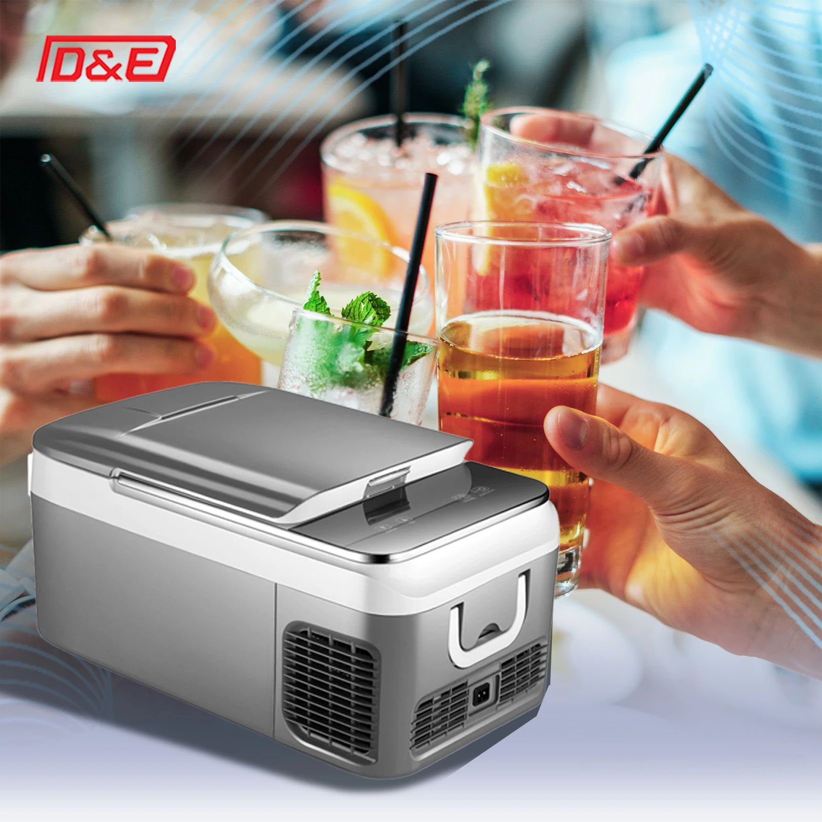 Mini Car Refrigerator 18L Portable Fridge for Food Drinks