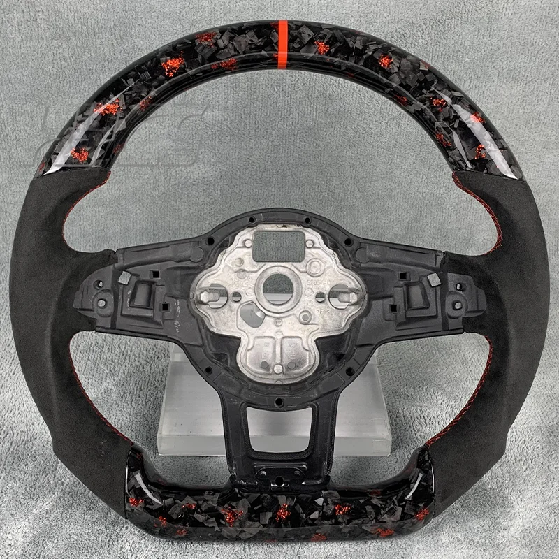 Car Accessories Carbon Fiber Sports Steering Wheel Interior for Volkswagen Golf 7 8 Golf GTI Golf R SCIROCCO JETTA PASSAT Golf 6